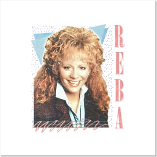 Reba McEntire // Vintage Faded 80s Style Fan Design Posters and Art